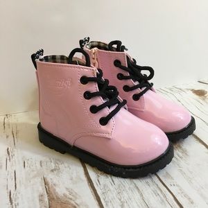 Pink waterproof boots